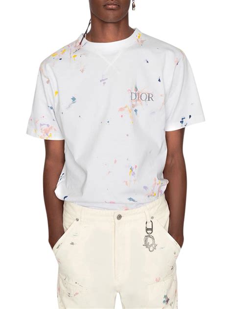 dior paint splash t shirt